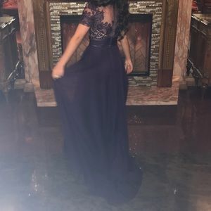 Mac Duggal Purple Dress